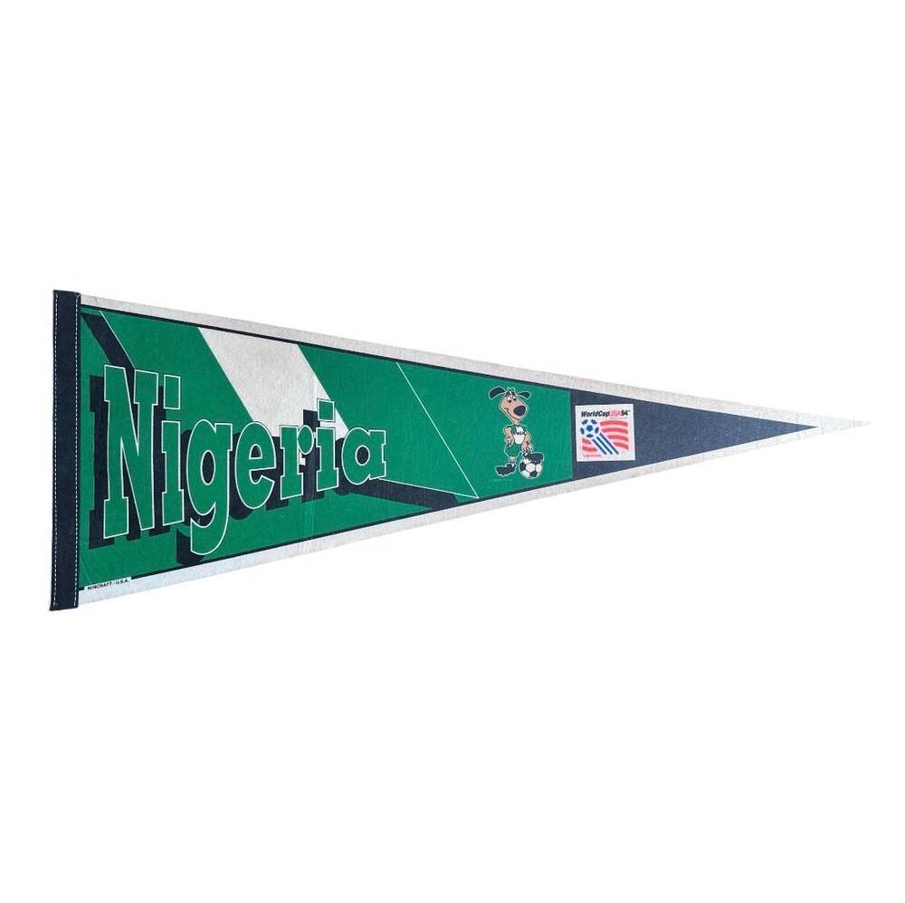 Vintage Nigeria World Cup USA 94 Soccer Felt Pennant by Wincraft